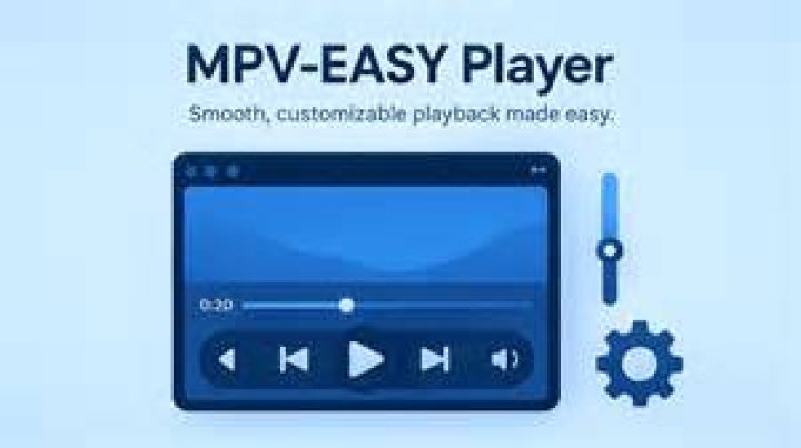 Movie player with play button and loading state