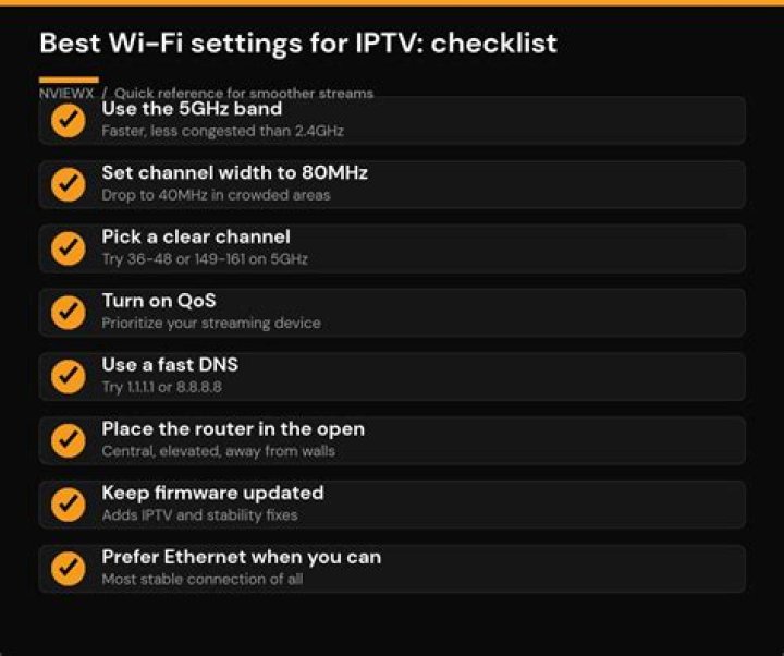A streaming setup checklist helps ensure fast and reliable playback.