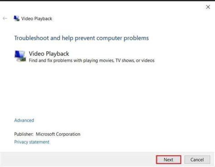 Advanced troubleshooting steps for video playback