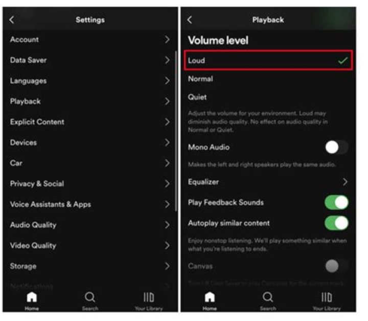 Volume normalization settings can prevent sudden loudness differences